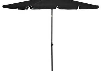vidaXL Parasol ogrodowy na słupku, 210x140 cm, czarny(SKU315549)
