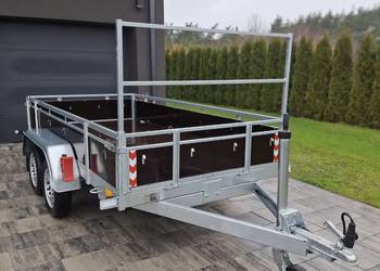 Przyczepka dmc 750kg 3mx1.5m 2 osie  Alu najazdy oś. Led 2025r p.Nowa!