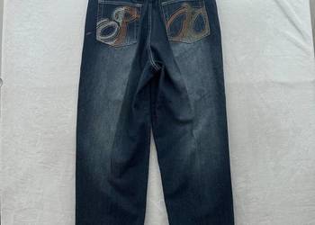 Spodnie Southpole RN82628 Baggy Y2K Vintage Haft Skate Jeansy 36x30