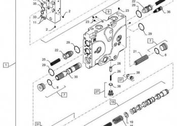 New Holland T6090 T6070 Sekcja zaworu valve assy, main ccm cch, ll 47735819