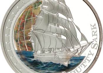 Srebrna moneta z serii  Statki które zmieniły Świat - Cutty Sark