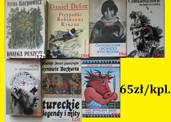 Książki podróżnicze, przyrodnicze, historyczne, legendy