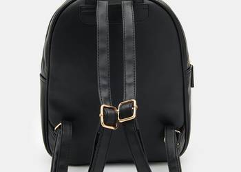 czarny plecak ze skóry ekologicznej Sinsay