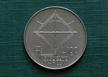 WŁOCHY - 100 lirów, 1974r  Guglielmo Marconi