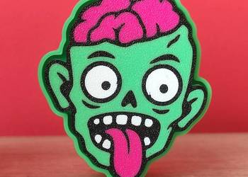 Klikacz Halloween Kliker Zombie mózg Fidget antystresowy prezent