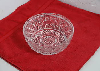 Stary, masywny KRYSZTAŁ PRL – Piękna misa / salaterka 1460g! Vintage