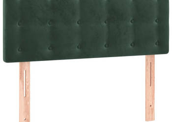 Zagłówek do łóżka z LED ciemnozielony 80x5x78/88 cm aksamit WM-3122079