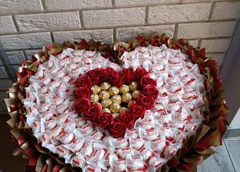 Bukiet na Dzień Mamy Prezent dla niej Słodki bukiet Raffaello