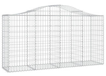 Kosze gabionowe 3 szt 200x50x100/120 cm galwanizowane żelazo WM-3145641