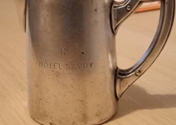 Stary srebrzony mlecznik, hotel savoy 10cl