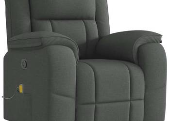 vidaXL Rozkładany fotel masujący, ciemnoszary(SKU:4015711)