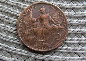 Francja 5 Centymów 1917r