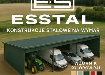 Zadaszenie bez Bram|Wiata|Magazyn Rolniczy|Garaż Blaszany| - ESSTAL-