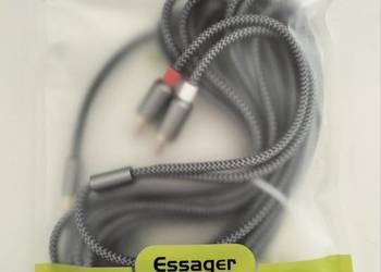 Nowy Kabel Essager 2x RCA Minijack 3.5