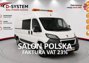 Peugeot Boxer 18r LONG Furgon Brygadówka 6osobowy Boxer 333 L3H2 130KM 2,0…