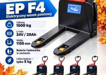 Paleciak elektryczny EP F4 1500 kg Li-Ion – oferta specjalna
