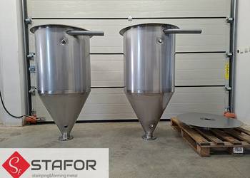 zbiornik nierdzewny, zbiornik do granulatu