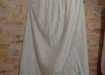 (46/3XL) Ekskluzywna, biała półhalka halka z Londynu, Top Vintage