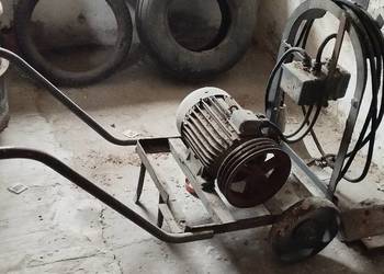 Silnik 7,5 kw na wózku pod dmuchawę