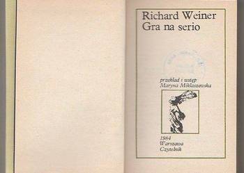 (7462) GRA NA SERIO – RICHARD WEINER