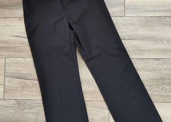 Materiałowe spodnie George 40 42 Vintage Czarne Dzowny 40 42