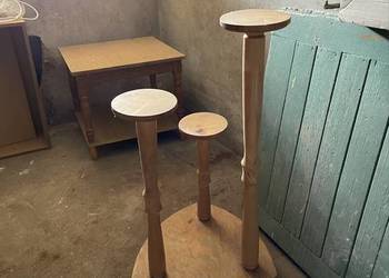 drewniany stojak na kwiaty, drewniany kwietnik