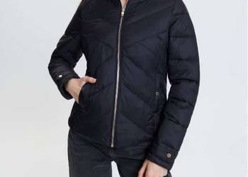 czarna kurtka pikowana xxs 32 stójka kołnierz sinsay