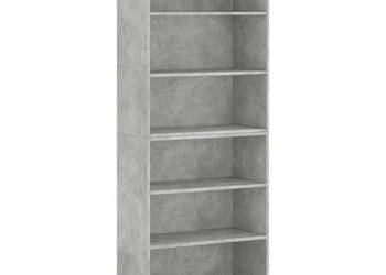 Regał szarość betonu 695x325x180 cm materiał drewnopochodny WM-3189569