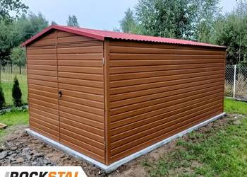 Garaż blaszany, blaszak, wiata, konstrukcja wzmocniona