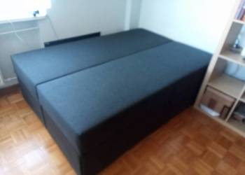 Łóżko kontynentalne - JYSK + topmaterac 8cm. 140x200x63cm