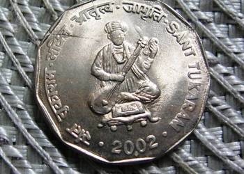 Indie 2 Rupie 2002r - Sant Tukaran