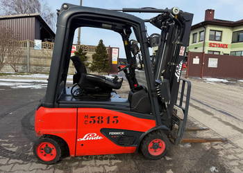 wózek widłowy elektryczny 4-kołowy LINDE E16 2017 Triplex 4.6m 1180mtg