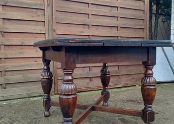 Stół rozkładany eklektyczny drewniany unikat vintage PROMOCJA!