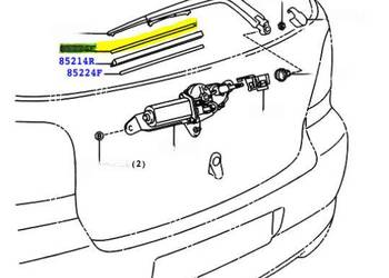TOYOTA Yaris Usztywnienie wycieraczki 85224-52020 OE
