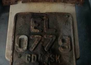 SHL stare dwie tablice rej .Gdańsk unikaty