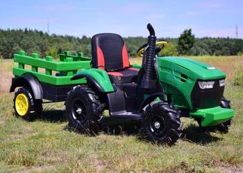 MEGA TRAKTOR Z PRZYCZEPĄ, KOŁA POMPOWANE,T990D