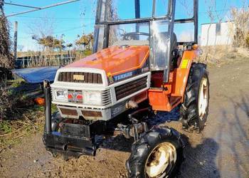 Traktor traktorek yanmar, glebogryzarka pług do śniegu