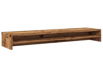 Półka pod monitor kolor starego drewna 100x24x13 cm WM-855824