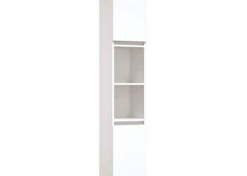 Szafka łazienkowa biała 30x30x190 cm materiał drewnopochodny WM-819788