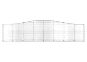 Kosze gabionowe 4 szt 400x50x80/100 cm galwanizowane żelazo WM-3145945