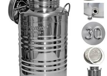 Pojemnik zbiornik beczka bańka nierdzewna 30L whisky bimber nalewka wino