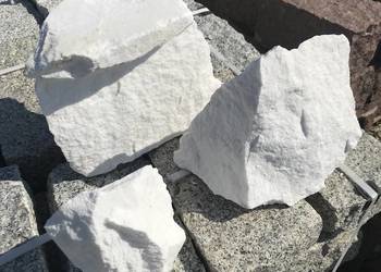 Śnieżnobiały Kamień Thassos Skała do Ogrodu Akwarium Grys