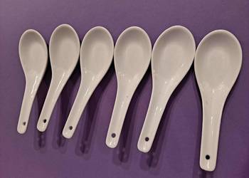 Łyżki porcelanowe chińskie 6 sztuk