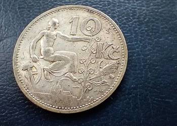 Stare monety 10 koron 1932 Czechosłowacja srebro