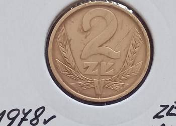 2 złote 1978 r. ze znakiem mennicy-nr. 11 - najniższy nakład