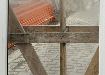 OKNA KacprzaK Witryna 80X120 FIX Używany PCV Plastikowy