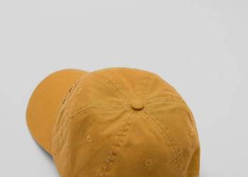 PULL&BEAR CZAPKA Z DASZKIEM NETWORK 91 pomarańczowa