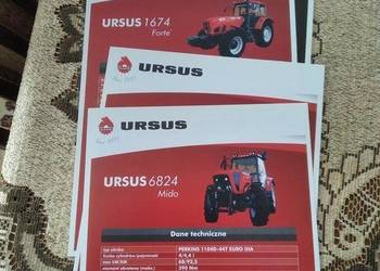 Ursus foldery prospekty następna generacja zestaw 4 sztuk