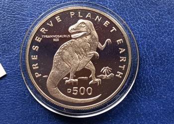 Stare monety 500 dinarów 1993 Tyrannosaurus Rex Bośnia i Hercegowina