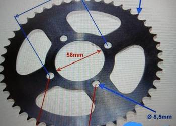 ZĘBATKA TYŁ 47z 428H NEKEN SHAFT STREET